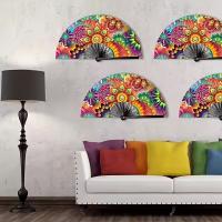 1 abanico de bambú impreso personalizado, estilo vintage plegable grande, tema romántico, ideal para bodas, bailes, festivales de música, actuaciones de fiestas y regalos, no requiere energía - details 4