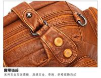 Nuevos bolsos de mujer retro europeos y americanos bolso de moda de un solo hombro oblicuo span bolso de cuero suave lavado - details 27