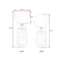 Botella de Agua Portátil 2 en 1 para Mascotas Resistente a Fugas, Adecuada para Perros Pequeños, Medianos, Grandes Ideal para Cachorros, Bulldog y Pug - details 0