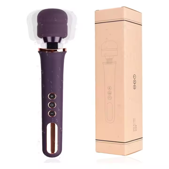Vibrador, vibración súper fuerte, palo AV grande, palo de masaje, 10 frecuencias, 5 velocidades, coqueteo y masturbación - 1