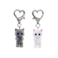 Llavero De Gato Flocado Lindo Colgante Para Teléfono Y Auriculares Adorno Para Bolsa Y Coche Joyería Regalo Para Todas Las Edades - details 12