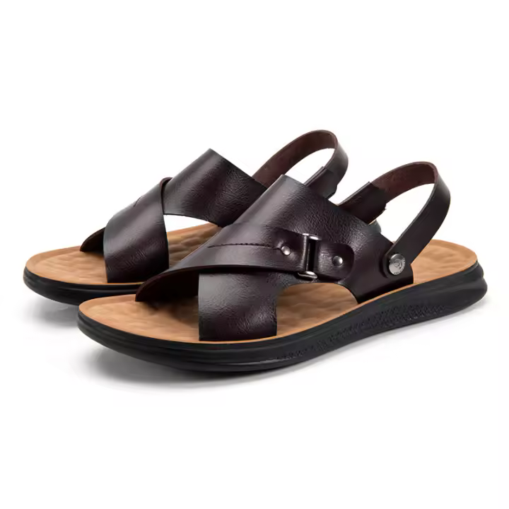 Sandalias de hombre, estilo nuevo de verano, tendencia, zapatos de playa, sandalias casuales de moda de gran tamaño, transpirables - 1
