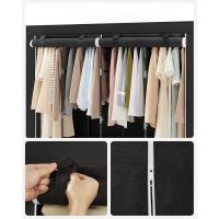 Armario Plegable de Tela 4 Barras, 4 Bolsillos Laterales, Almacenamiento, Negro RYG094B02 - details 6