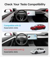 Para Tesla Modelo 3 2024 2025 2026 Guardabarros altos Protectores contra salpicaduras Guardabarros Sin perforaciones Accesorios de protección contra todo el tiempo (juego de 4) - details 4