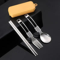 Cuchara de Vendaje de Acero Inoxidable 304 Creativa Utensilios de Comedor Portátil para Exteriores Cuchara Plegable de Viaje Gear de Camping - details 2