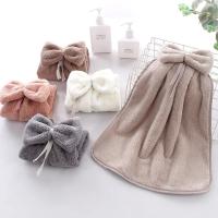 Toallas de Mano de Veludo de Coral Secado Rápido Absorbentes Suaves para Cocina y Baño - details 7