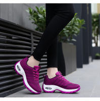 Zapatillas de moda para mujer Zapatillas de malla transpirable con amortiguación de aire Zapatos casuales con aumento de altura para mujer - details 19