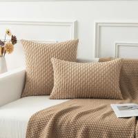 1 Uds. Funda de cojín de 40/45/55x55cm, funda de almohada de pana, funda de almohada a rayas de color caqui para sofá, sala de estar, cama, decoración del hogar de gran tamaño - details 4