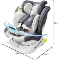 Silla de coche con Isofix giratoria 360 °   Grupo 0+/1/2/3, 0-12 años, 40-150 cm (Gris oscuro i-Size) - details 18