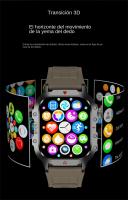 Reloj inteligente militar para hombres: llamada, monitor de frecuencia cardíaca, linterna, resistente y adecuado para uso en ext - details 9
