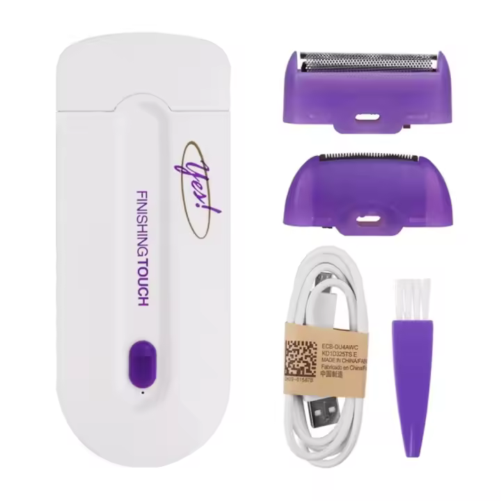 Depiladora recargable para cara, ingles y cuerpo Afeitadora indolora y precisa con luz LED - 1