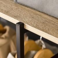 Perchero de Ropa de Madera 4 Estantes de Almacenamiento y Barra para Colgar Carga de 30kg - details 7