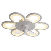 Ventilador de techo moderno de 19,7 pulgadas, lámpara de araña LED regulable con Control remoto - details 3
