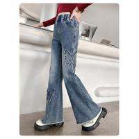 Pantalones Vaqueros para Niñas Primavera 2024 Nuevos Pantalones Acampados para Niños Medianos y Grandes Moda de Ocio Casual para Primavera y Otoño - details 10