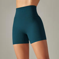 Hamidou-pantalones cortos deportivos de Yoga para mujer, mallas sin costuras para correr, ciclismo, cintura alta, entrenamiento, gimnasio, Verano - details 24