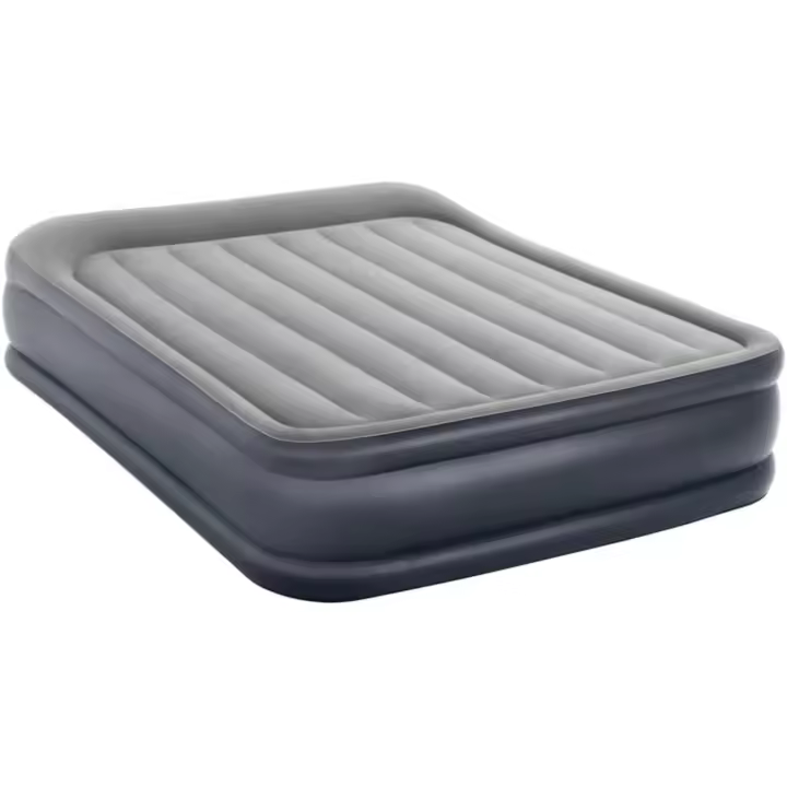 Cama hinchable para dos personas, gris, 152 x 203 cm - 1