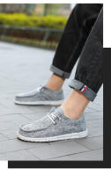 Dude Same Canvas Casual Zapatos de conducción de tela Lefu para hombre grandes - details 42