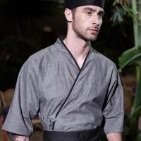 Uniformes de Chef japonés para restaurante, chaquetas de Chef de Sushi, Kimono de Chef, abrigo de cocinero, monos de camarero, camisetas de cocina - details 8