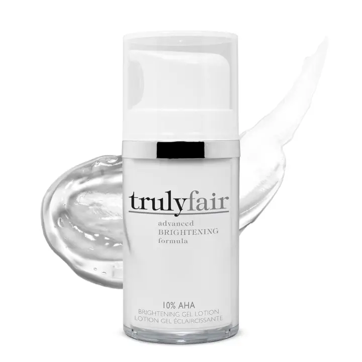 Loción en gel iluminadora AHA Truly Fair para mujeres, loción facial antiarrugas y antienvejecimiento, corrector de tono, potenciador de colágeno - 1