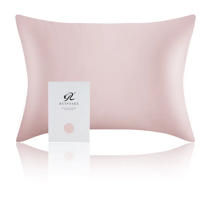 RUIPTSKE Funda de almohada de seda 100% Doble cara, 22 mm, para el cuidado del cabello y la piel - 1