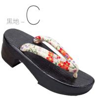 sh tradicional, zuecos Geta de madera, chanclas, sandalias al aire libre, anime japonés oriental floral, cosplay, paulownia mujer - details 12