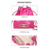 CH estilo Casual diario pequeño Premium Sense Commuter alta calidad diseño de Color sólido bolso de hombro de mujer mochila de lujo de alta gama - details 9