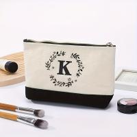 Bolsa De Maquillaje De Moda Bolsa De Almacenamiento Para Viaje Canvas Impresión De Letras Pequeño Bolsa De Almacenamiento Para Regalo De Vacaciones - details 8