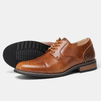 Zapatos casuales de negocios, tendencia retro, zapatos de cuero de gran tamaño. - details 12
