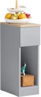 Auxiliares para Salón Mesilla de Noche Estrecha para Dormitorio con 1 Cajón y 1 Compartimento Abierto Blanco y Madera 20 x 35 x 60 cm FBT111-WNx2 ES - details 58