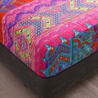 Juego de sábanas bohemias ajustables de color, ropa de cama suave y cómoda de estilo bohemio para dormitorio, 2/3 unidades - details 6