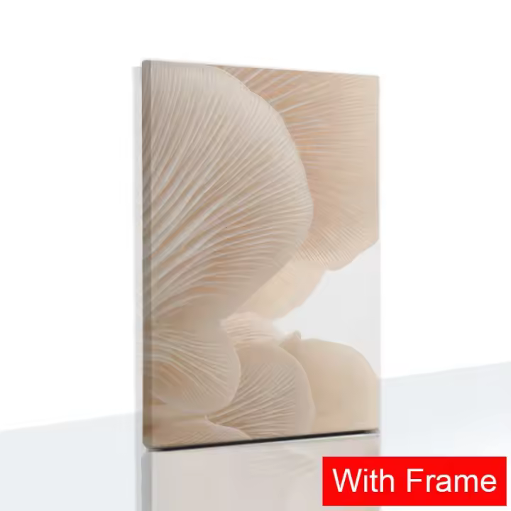 Póster de Paisaje Beige Marco JUBEER Pintura Nórdica de Otoño en Lienzo para Decoración de Interiores Tema Arte Mural para Sala de Estar Sin Marco - 1