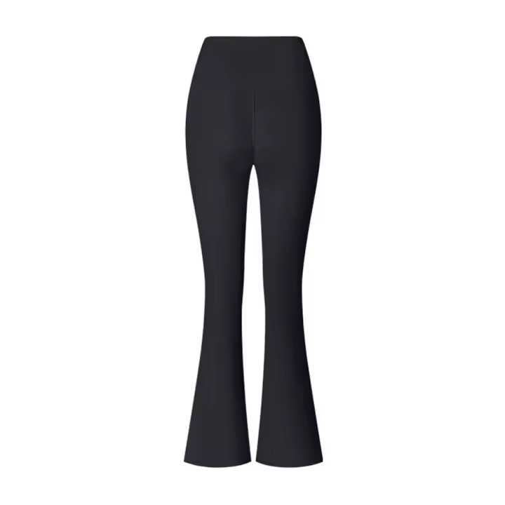 Pantalones de Gimnasio de Cintura Alta para Mujeres Ideal para Entrenamiento, Correr, Traje Deportivo Control Abdominal, Pantalones de Pierna Ancha para Yoga - 1