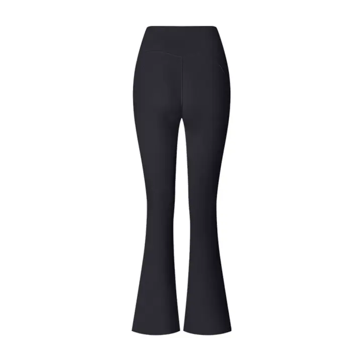 Pantalones de Gimnasio de Cintura Alta para Mujeres Ideal para Entrenamiento, Correr, Traje Deportivo Control Abdominal, Pantalones de Pierna Ancha para Yoga - 1
