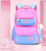 Mochilas escolares de primaria para niñas, mochila bonita rosa y azul, gran capacidad, regalo para niños - details 14