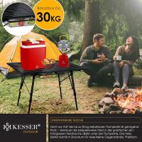 Mesa de Camping Plegable Marco de Aluminio Tablero Enganchable Ajuste de Altura Incluso - details 38