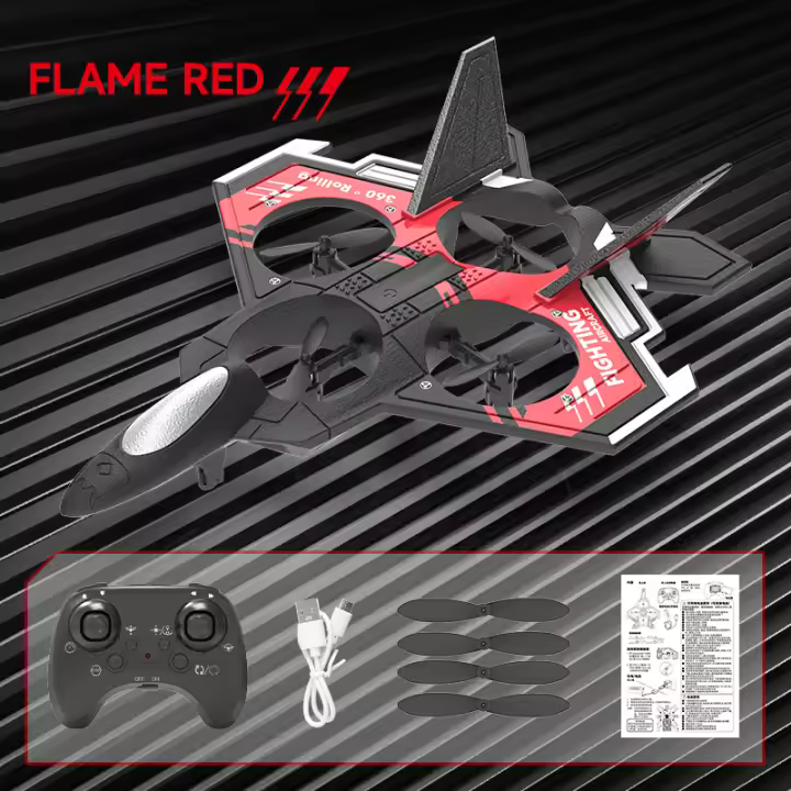 Avión teledirigido S98 de 2,4G con luces LED, planeador con Control remoto, modelo volador, juguetes de espuma EPP, Avión de despegue/aterrizaje con una tecla - 1