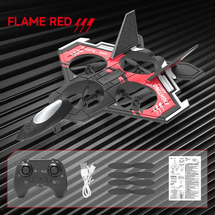 Avión teledirigido S98 de 2,4G con luces LED, planeador con Control remoto, modelo volador, juguetes de espuma EPP, Avión de despegue/aterrizaje con una tecla - 1