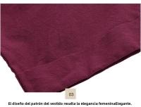 Y verano temperamento europeo americano ropa de mujer Collage manga corta cuello en V vestido de una línea - details 2