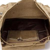 Mochila de lona sencilla Unisex, bolso para portátil - details 2