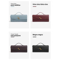 Porta archivos bolso cruzado portátil Horizontal primavera y verano nuevo bolso tejido de cuero suave - details 7
