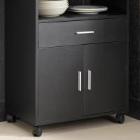 Mueble Auxiliar de Cocina Aparador Auxiliar Bajo de Cocina para Microondas con 2 Puertas y 1 Cajón L59 x P40 x H92 cm FSB09-W ES - details 16