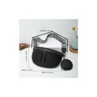 Riñoneras de media luna para mujer, bolso de pecho informal de cuero PU con monedero pequeño, bolsos cruzados de viaje de gran capacidad - details 4