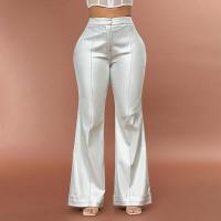 Pantalones ajustados acampanados para mujer, moda coreana, primavera y otoño, pantalones lisos de cintura media - details 4
