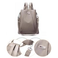 Mochila antirrobo de tela Oxford con cremallera oculta en la espalda, diseño suave, mochila para mujer adecuada para viajes de trabajo diarios - details 5