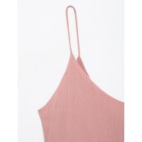 BUNO-vestido de fiesta ajustado para mujer, minivestido corto ajustado, sin mangas, con espalda descubierta y cuello bajo, volantes escalonados, verano 2025 - details 3