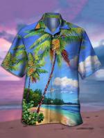 Camisa de manga corta hawaiana de tendencia de moda para hombre Camisa con estampado digital en 3D - details 5