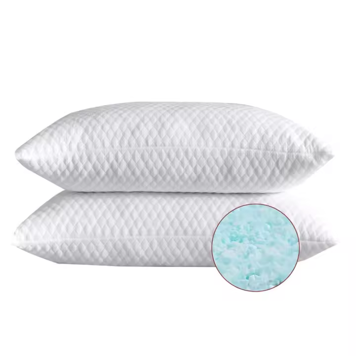Almohada de Foam de Memoria Desmontable y Lavable Almohada de Dulces para Durmir en Espalda y Lado - 1
