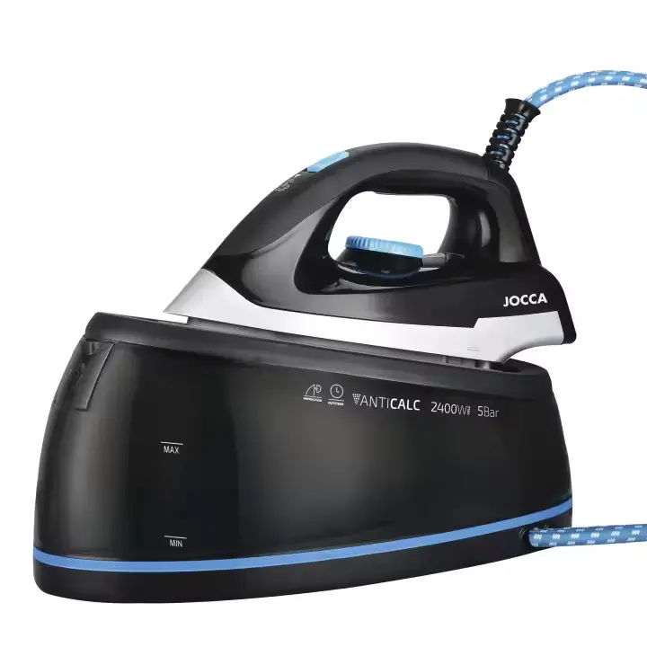 Centro de planchado ultrapotente con suela de cerámica Silver MAX ultradeslizante, depósito de 2L, potencia de 2400W, presión de 5 bares y sistema antical de autolimpieza. Permite planchado vertical - 1