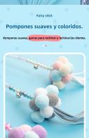 Suministros para mascotas juguetes para gatos teaser de palo para gatos campana de juego automático palo de hadas pluma auto-hi palo largo resistente a las mordeduras teaser de palo para gatos - details 1