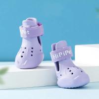 Zapatos de Perro Impermeables y Cómodos Set de 4 Ajustables Protección de Patas Botas de Mascotas - details 7